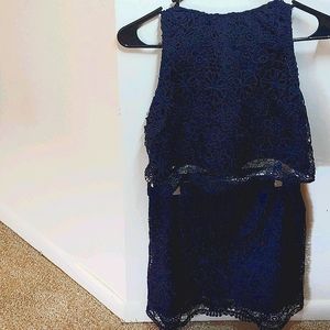 Hollister Skirt Set Dark Blue